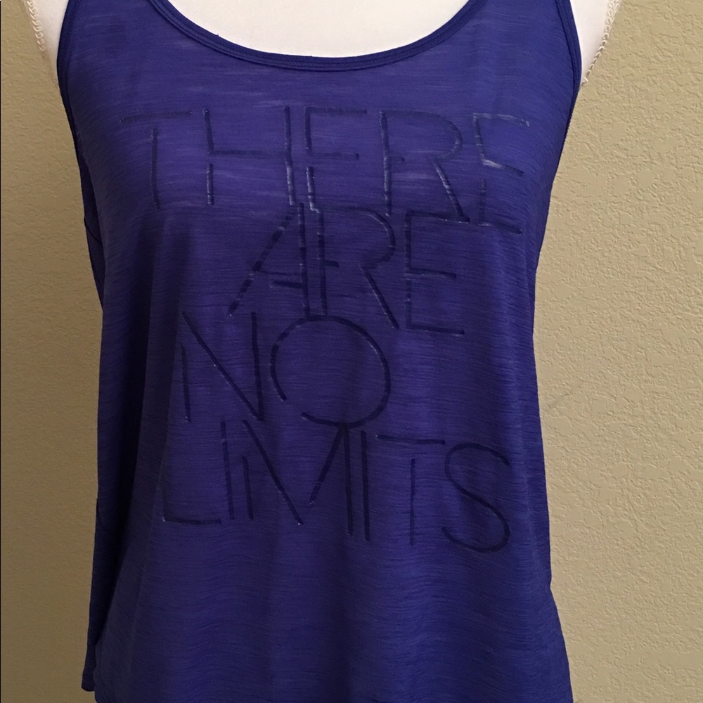 Aeropostale Purple Racerback Graphic Tank Size Med